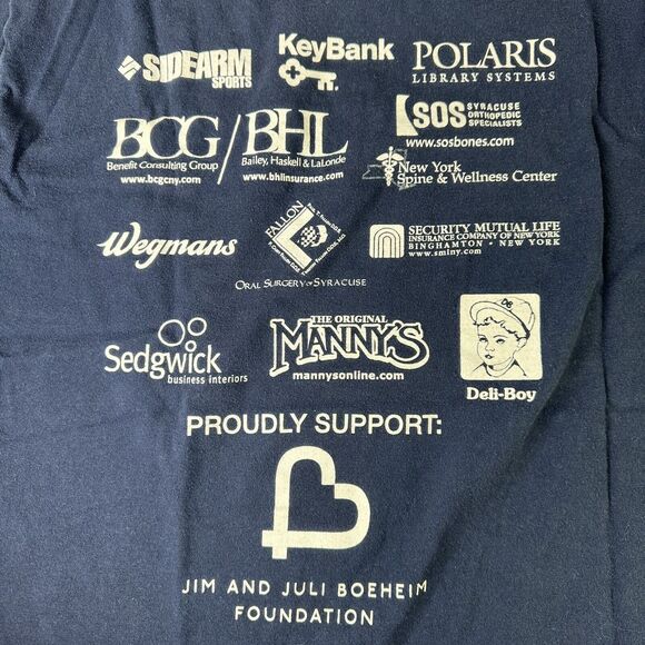 Syracuse Orange Basketball T Shirt Size Small Hoopin It At The Dome Jim Boeheim - Picture 9 of 12